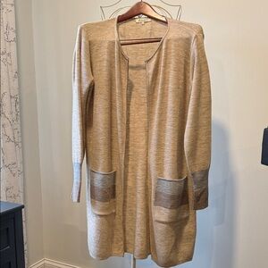 Women's Tan Cardigan Sweater